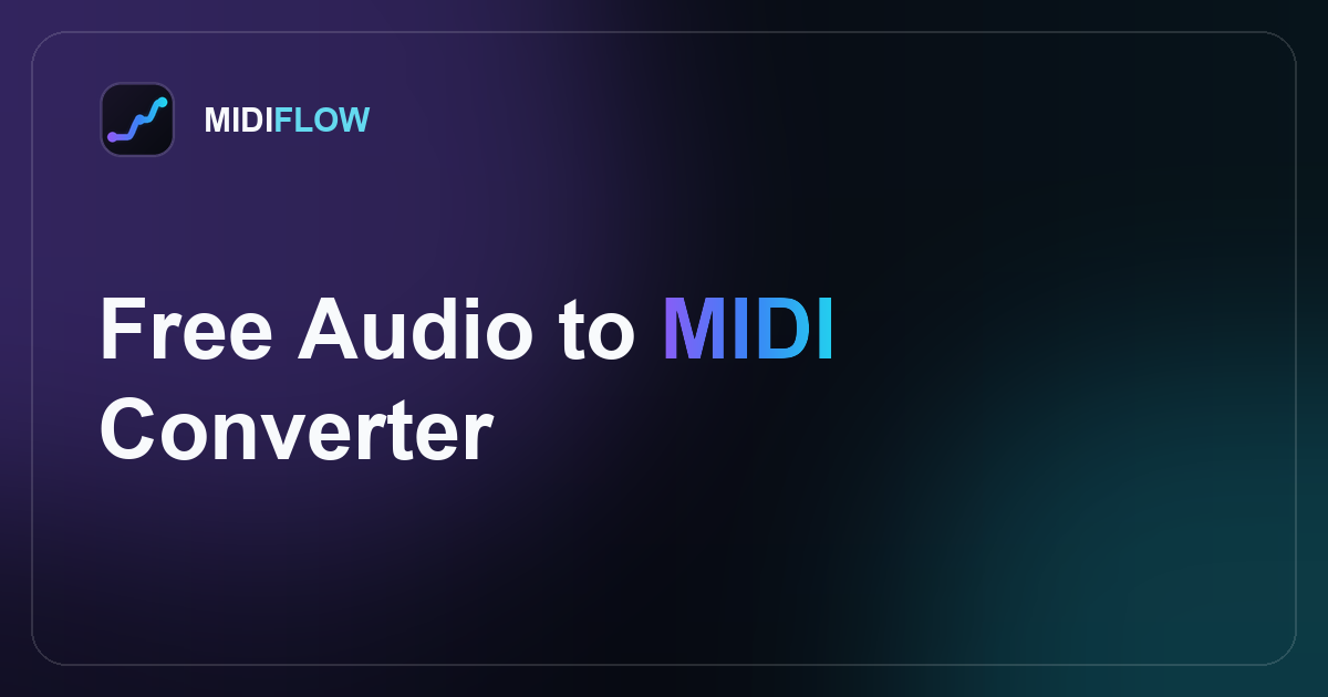 Free Audio to MIDI Converter — Your Audio Stays Private